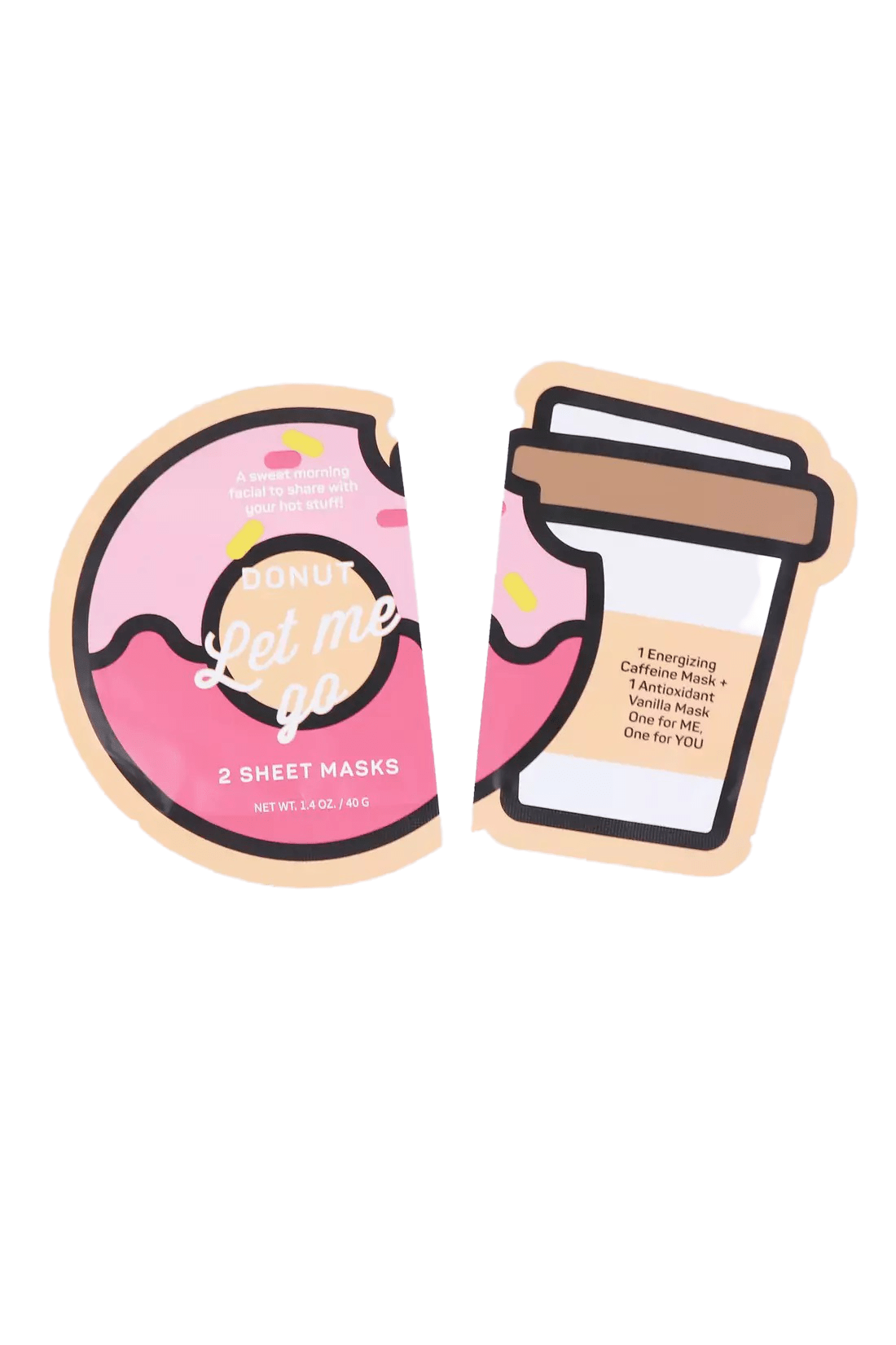 2 in 1 Vanilla Infused Facial Sheet Mask Set - OVERRATED