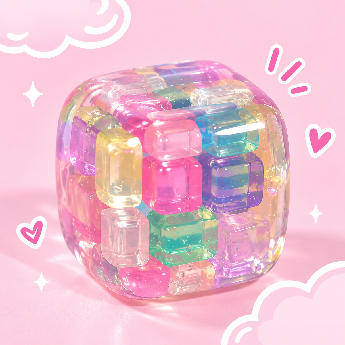 Chiboki Hard Candy Cube Squishy Series
