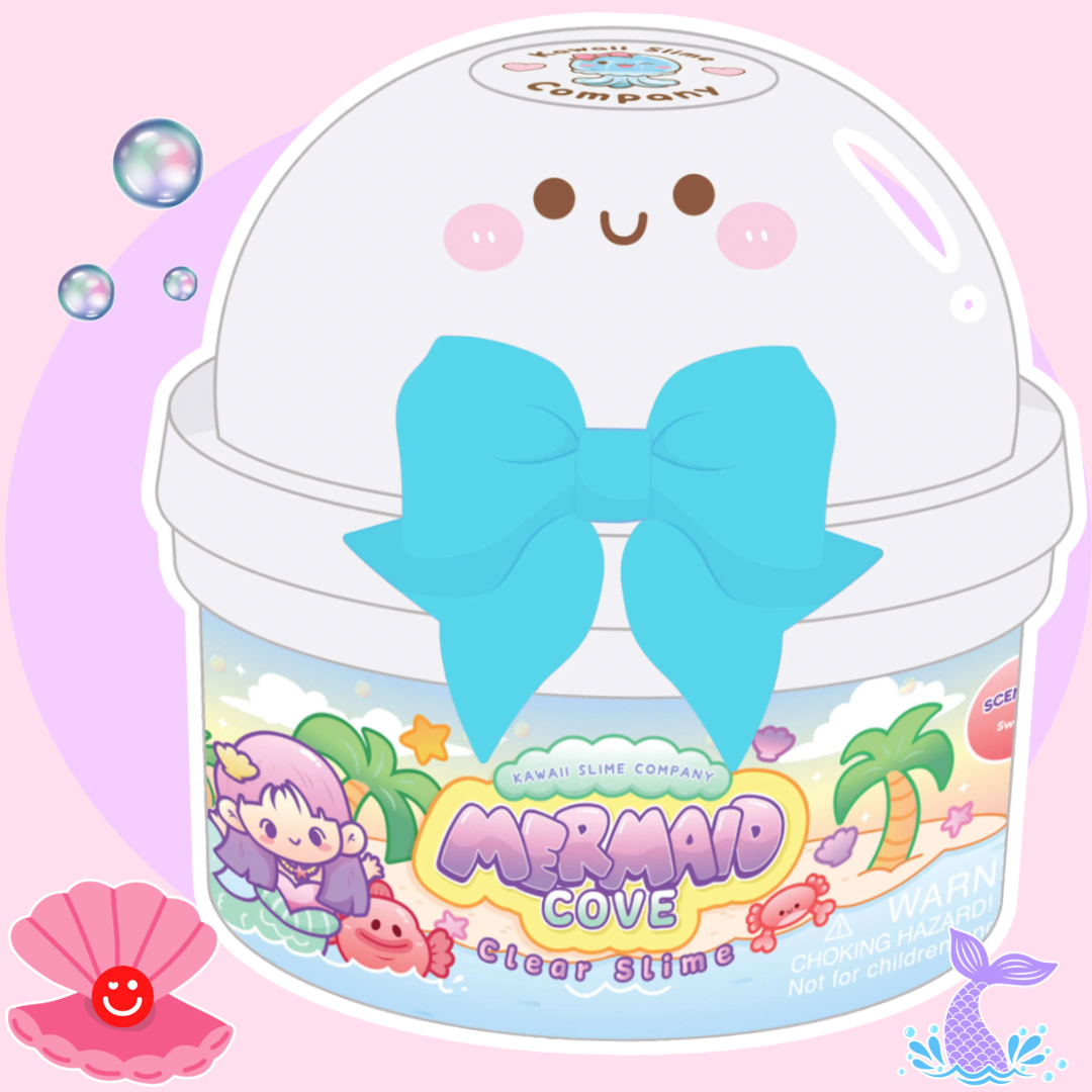 Kawaii Slime Co. Mermaid Cove Clear Slime