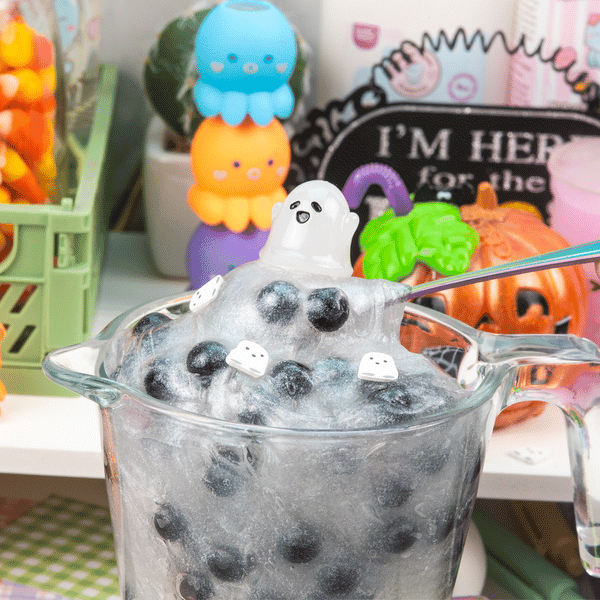 Kawaii Slime Co. Liquid Ghost Boba Clear Slime