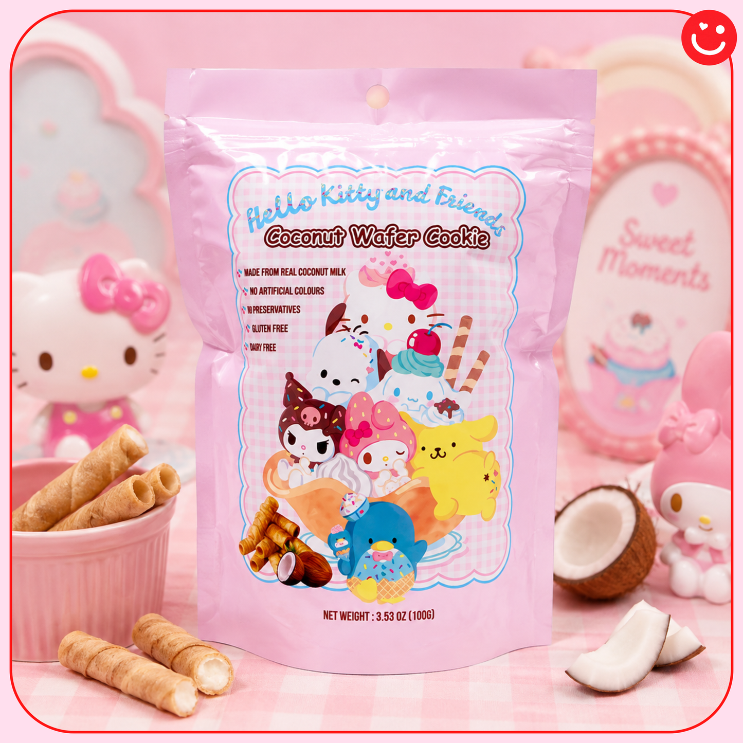 Hello Kitty & Friends Wafer Cookies