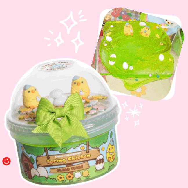 Kawaii Slime Co. Spring Chicken Clear Slime