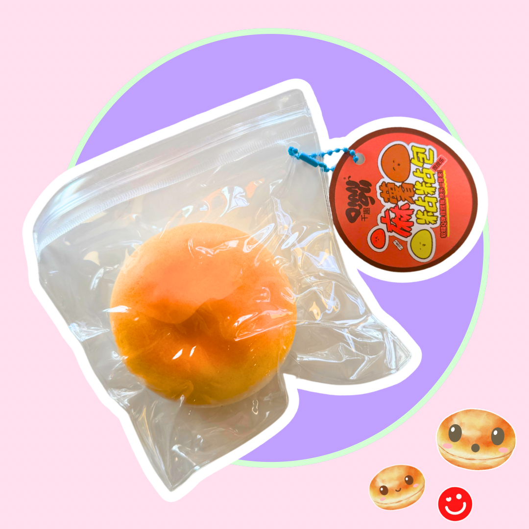 Squishy Bao Buddy Mango Bun Sensory Toy