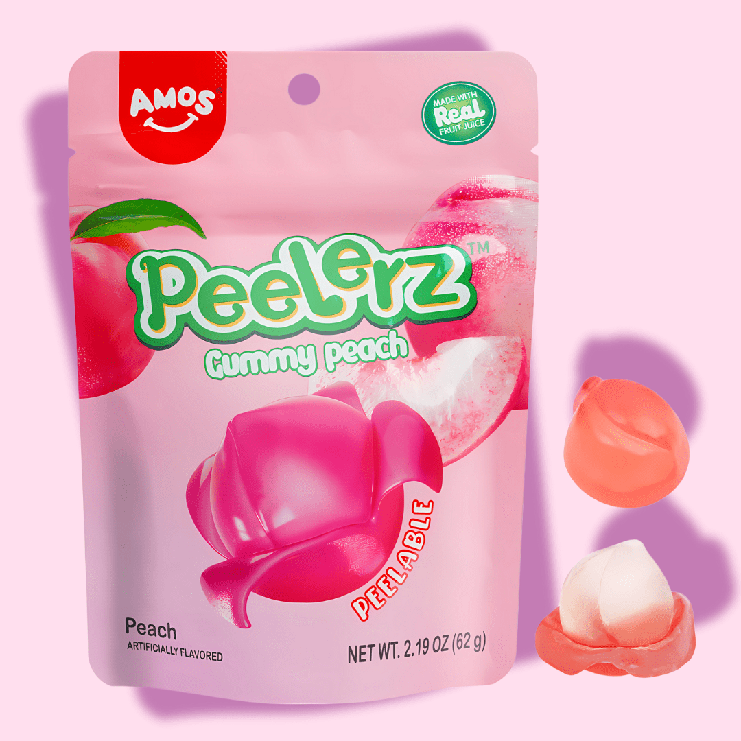 Amos Peelerz - Peelable Peach Gummy - OVERRATED