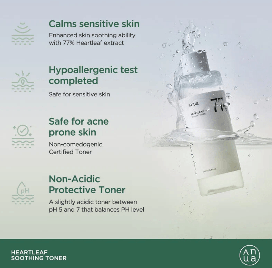 ANUA Heartleaf 77% Soothing Toner Vegan - OVERRATED