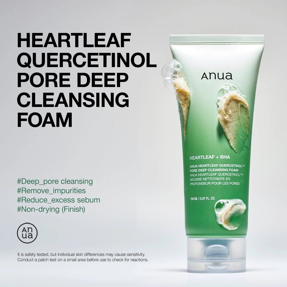 Anua Heartleaf Quercetinol Pore Deep Cleansing Foam - OVERRATED