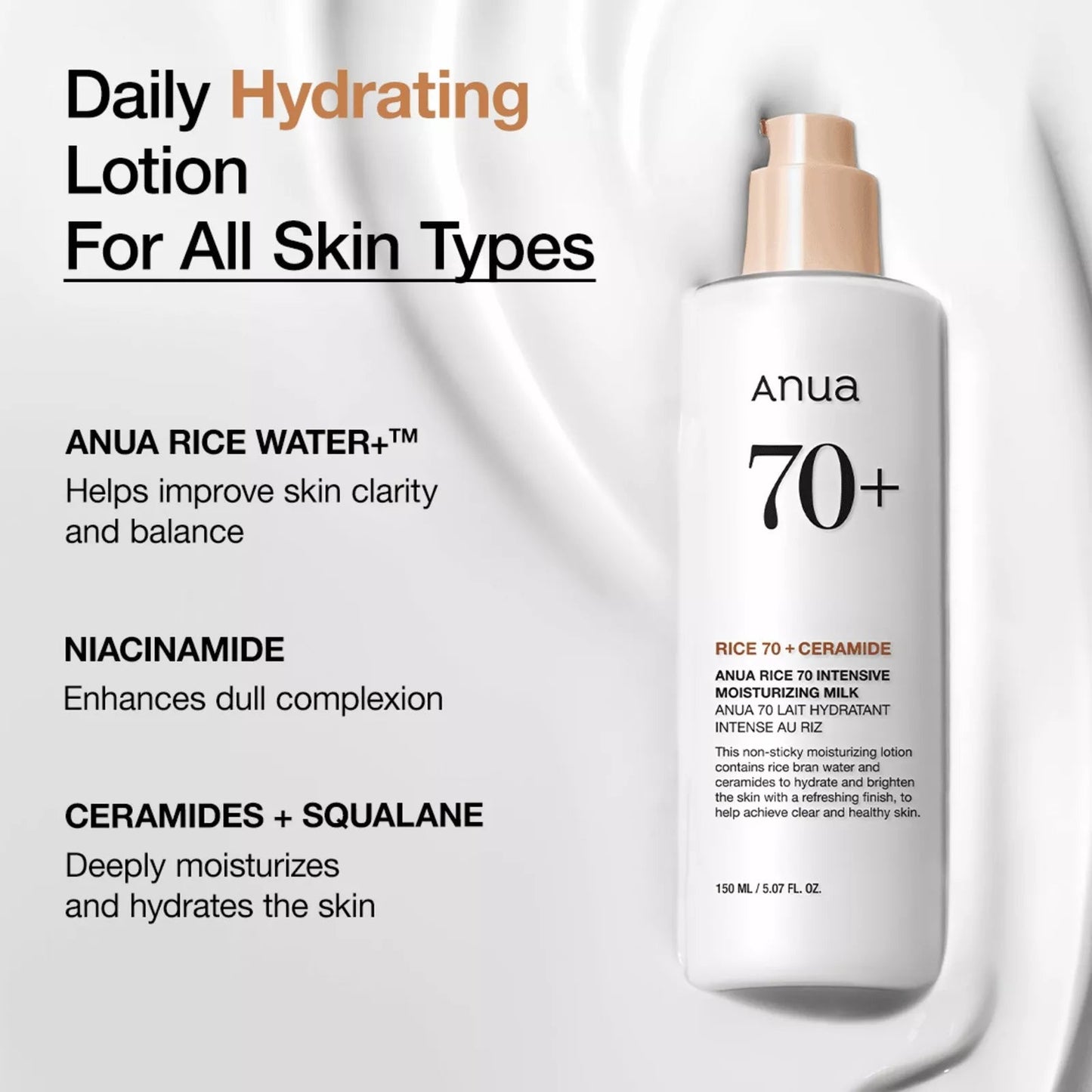 Anua Rice 70 Intensive Moisturizing Milk - OVERRATED