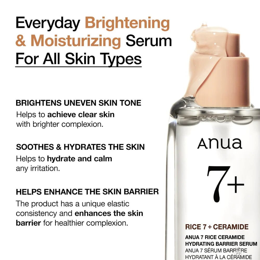 Anua Rice Ceramide 7 Hydrating Barrier Serum - OVERRATED