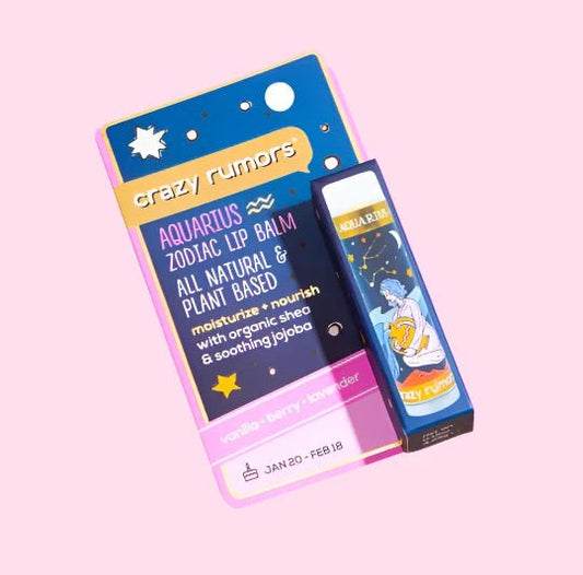 AQUARIUS Zodiac Lip Balm - OVERRATED