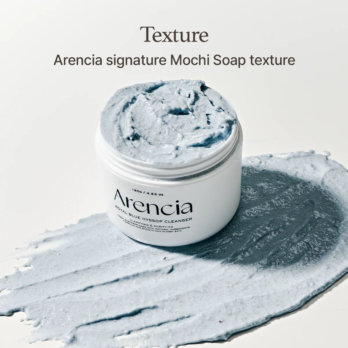 Arencia Blue Hyssop Rice Mochi Cleanser - OVERRATED