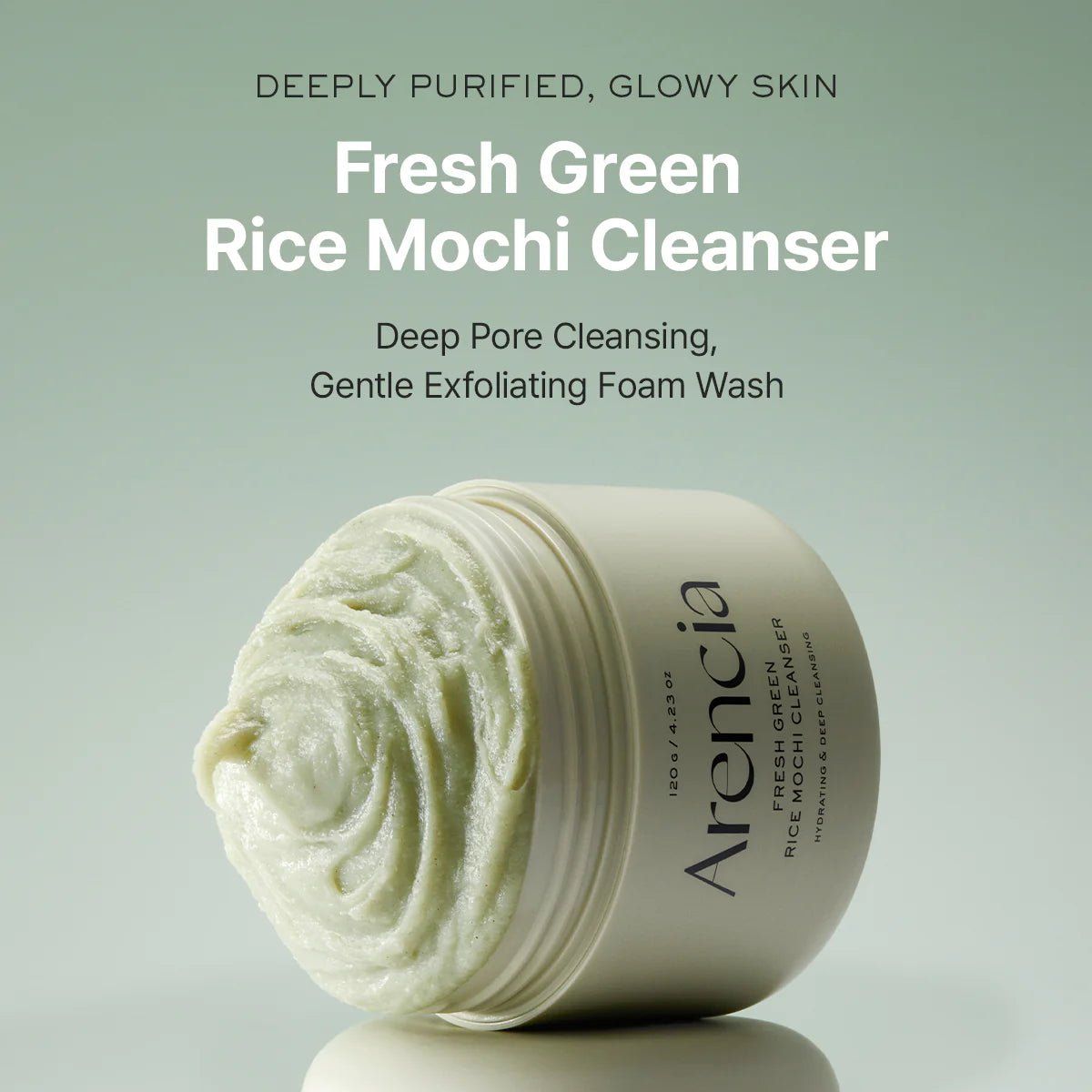 Arencia Fresh Green Rice Mochi Cleanser - OVERRATED