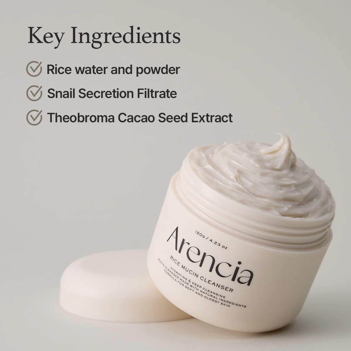 Arencia Rice Mucin Face Cleanser - OVERRATED