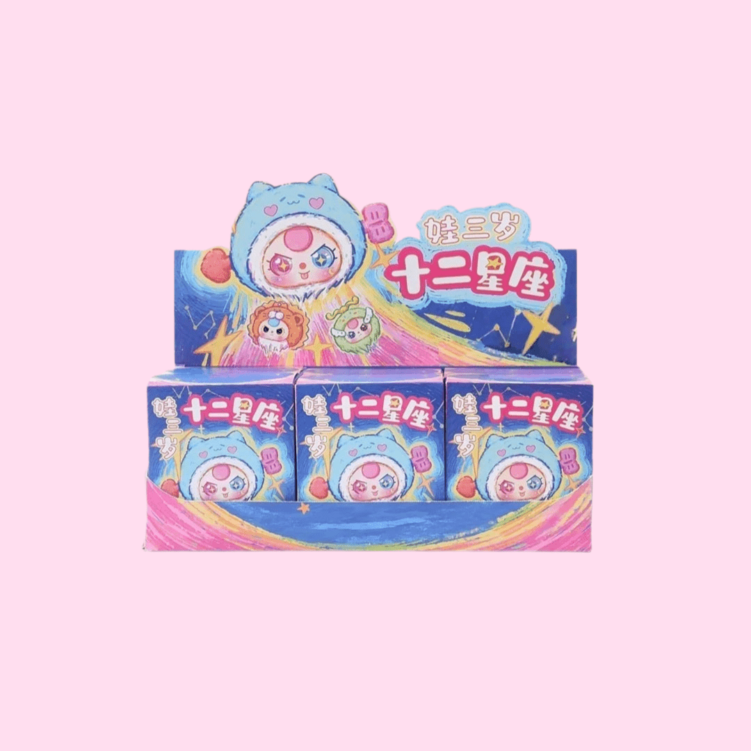 Baby Three New Twelve Constellation Series Plush Blind Box - OVERRATED