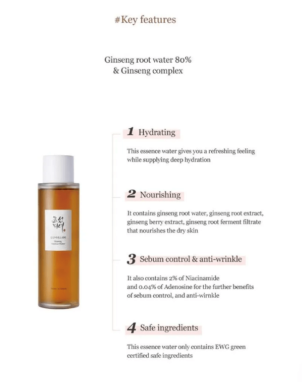 BEAUTY OF JOSEON MINI Ginseng Essence Water Vegan Toner - OVERRATED