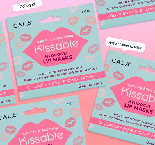 CALA 5 PIECE HYDROGEL LIP MASK ROSE COLLAGEN HYDRATING - OVERRATED
