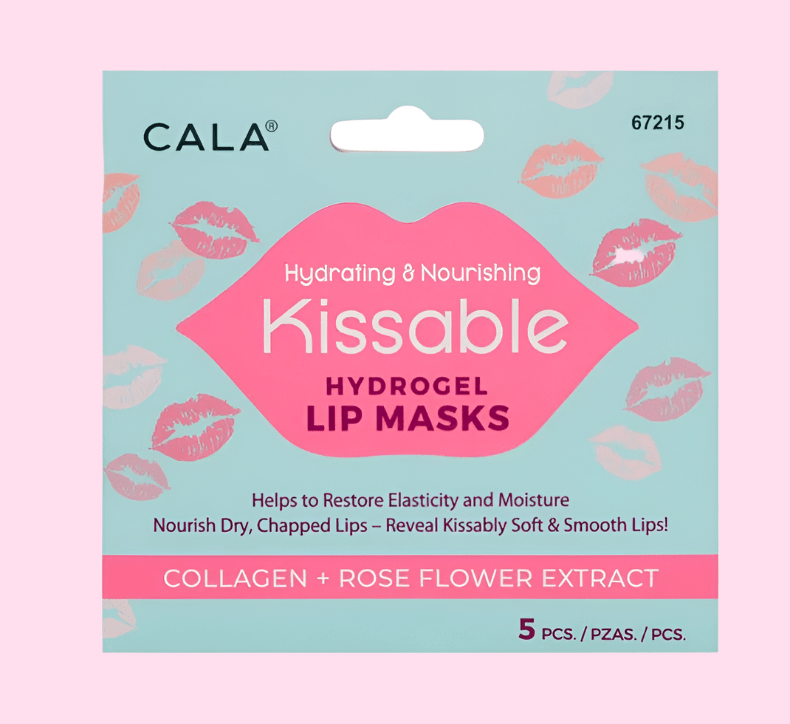 CALA 5 PIECE HYDROGEL LIP MASK ROSE COLLAGEN HYDRATING - OVERRATED