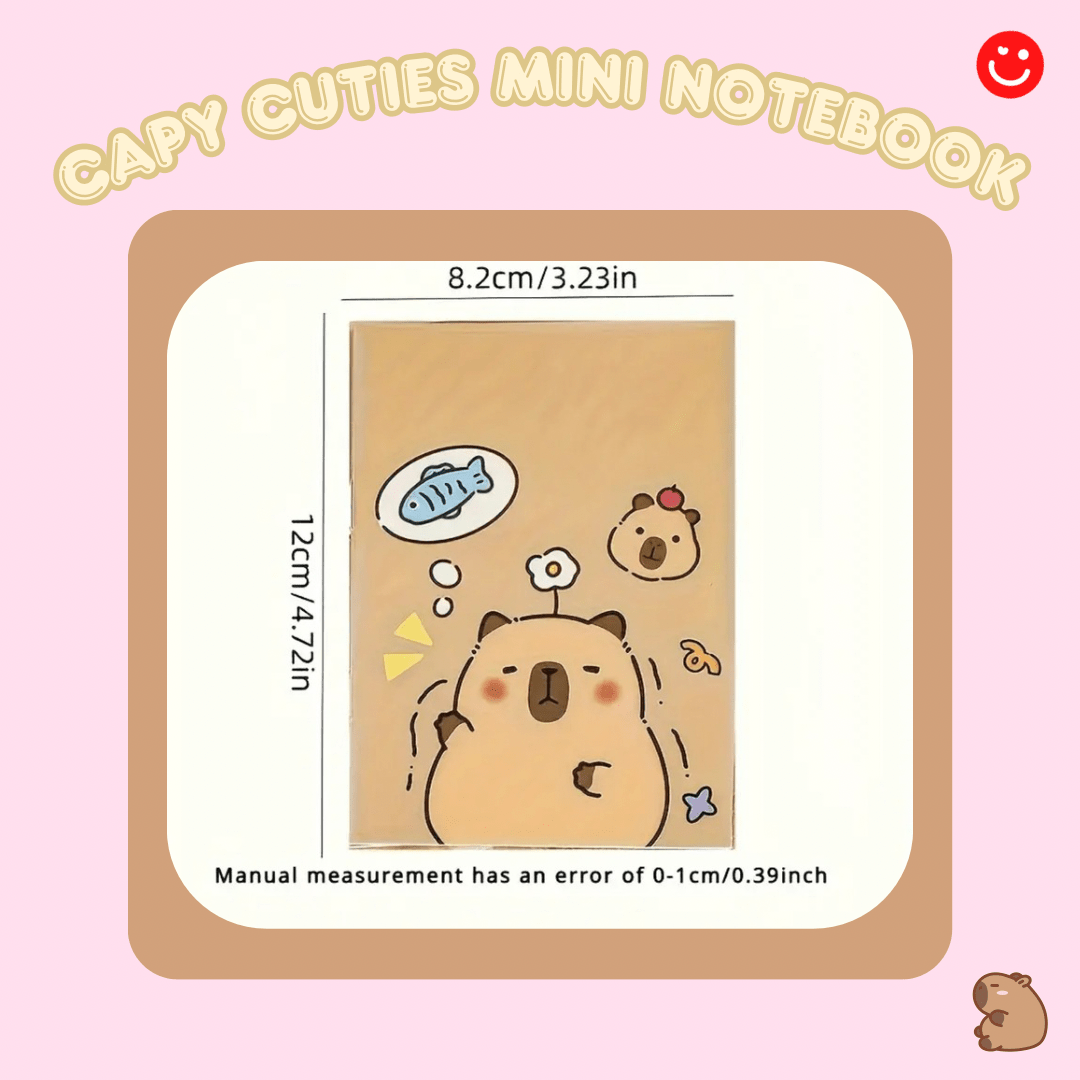 Capy Cuties Mini Capybara Notebook - OVERRATED