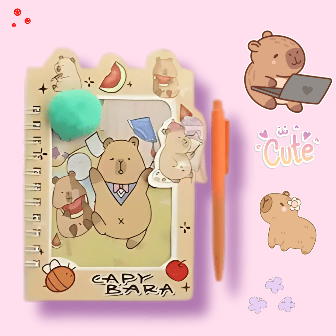 Capybara 50 - Page Notebook with Pen Set - OVERRATED