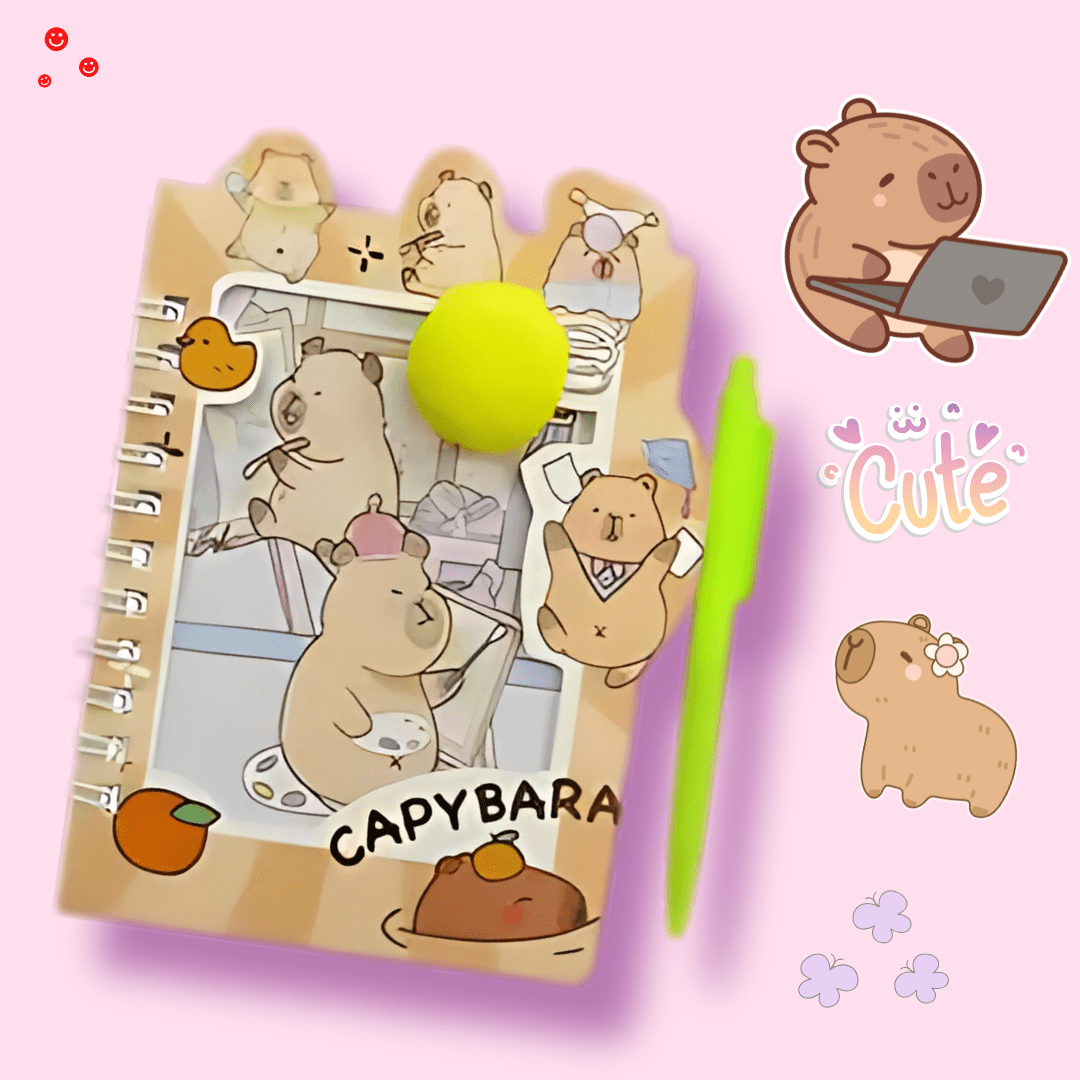 Capybara 50 - Page Notebook with Pen Set - OVERRATED