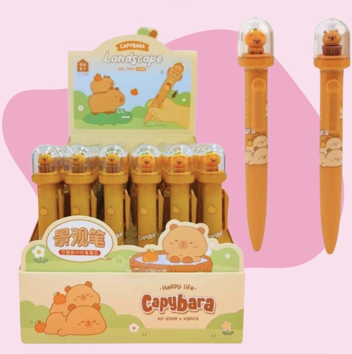 Capybara Landscape Gel Pen 🐹🌿 - OVERRATED