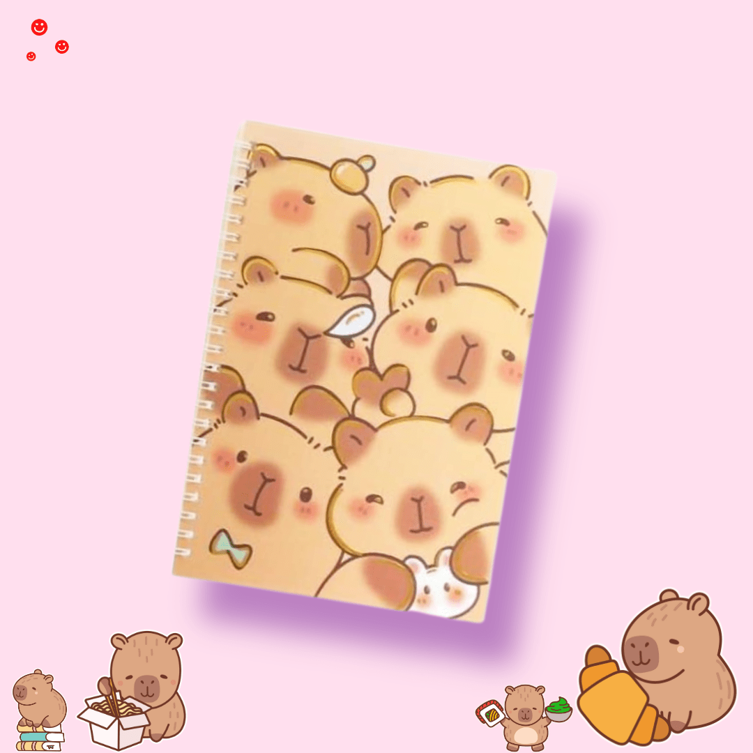 Capybara Stationery A5 Notebook - OVERRATED