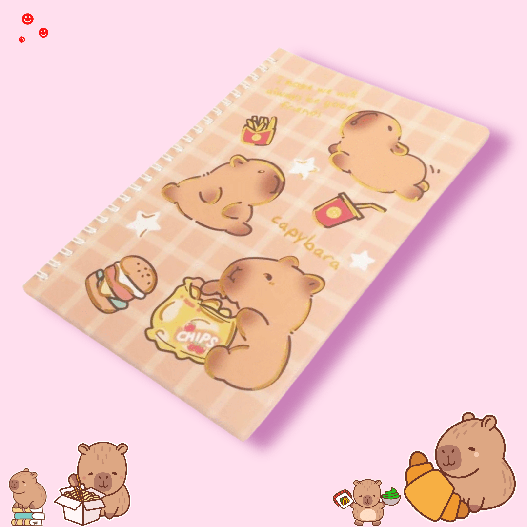 Capybara Stationery A5 Notebook - OVERRATED