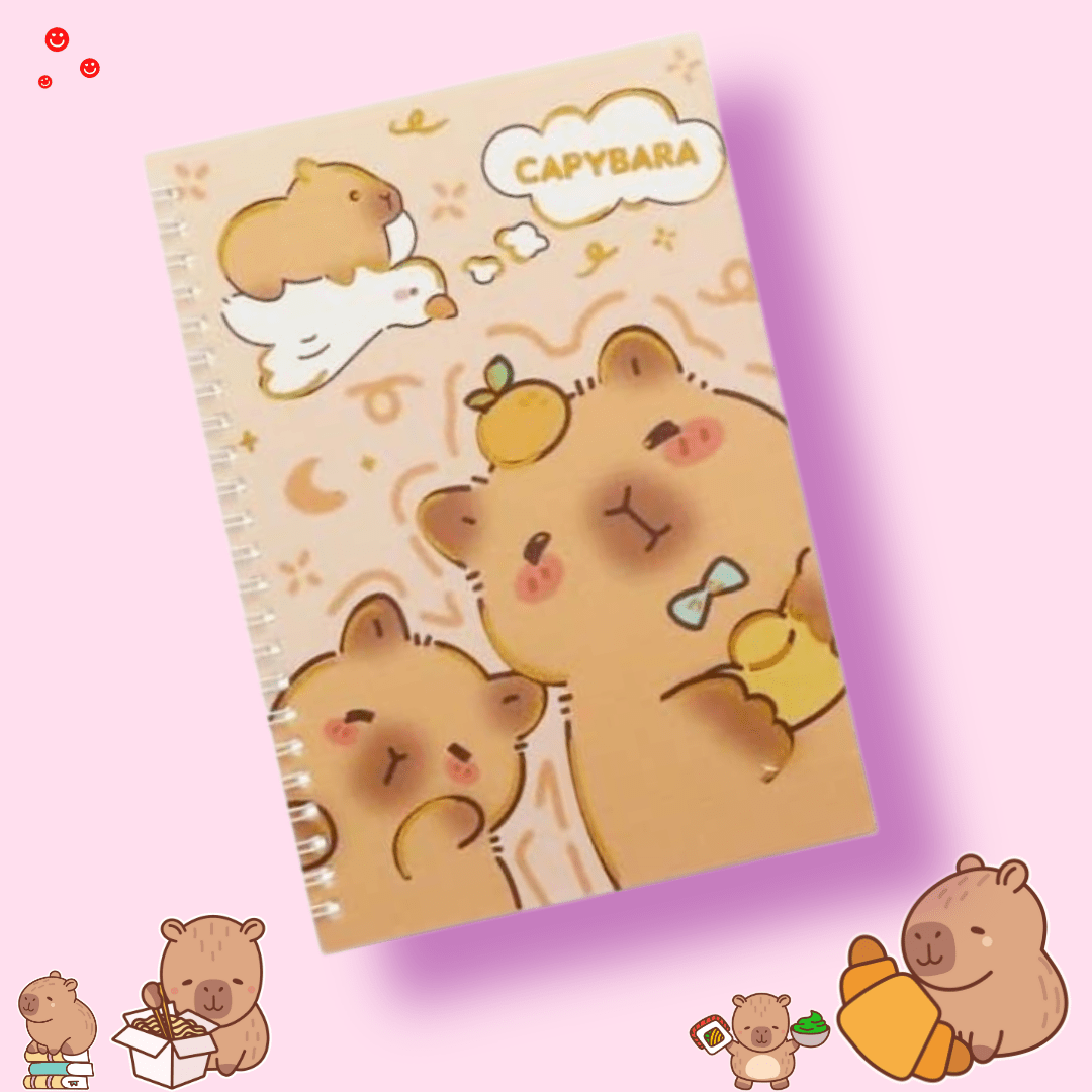 Capybara Stationery A5 Notebook - OVERRATED