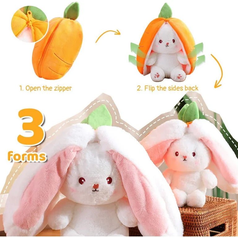 Carrot Bunny Transforming Plush - OVERRATED