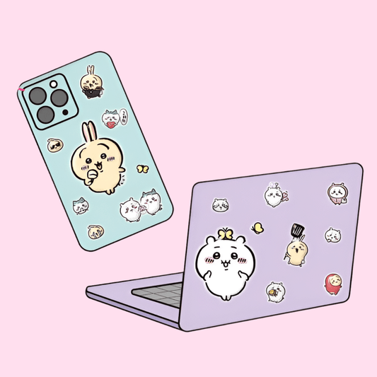 Chiikawa & Friends 5 Sizes Jelly Coating Deco Stickers : 1. CHIIKAWA & Friends - OVERRATED