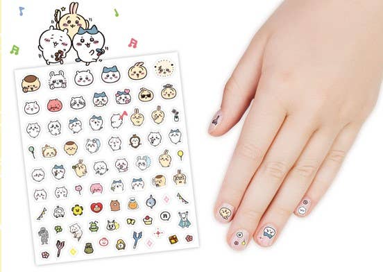 Chiikawa Nail Sticker/ Nail Art - OVERRATED