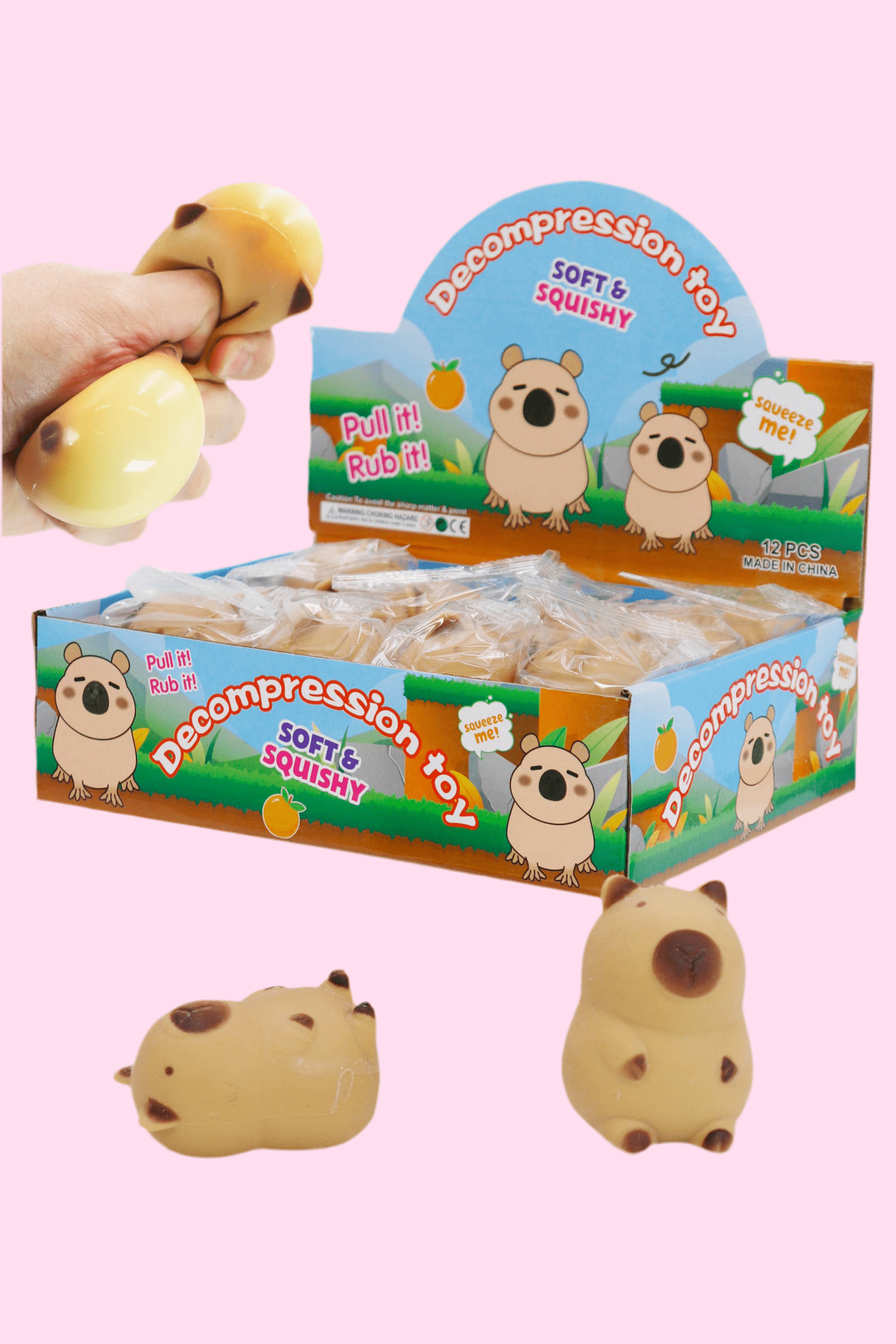 Chubby Capybara Fluffy Slime Filled Sensory Toy - OVERRATED