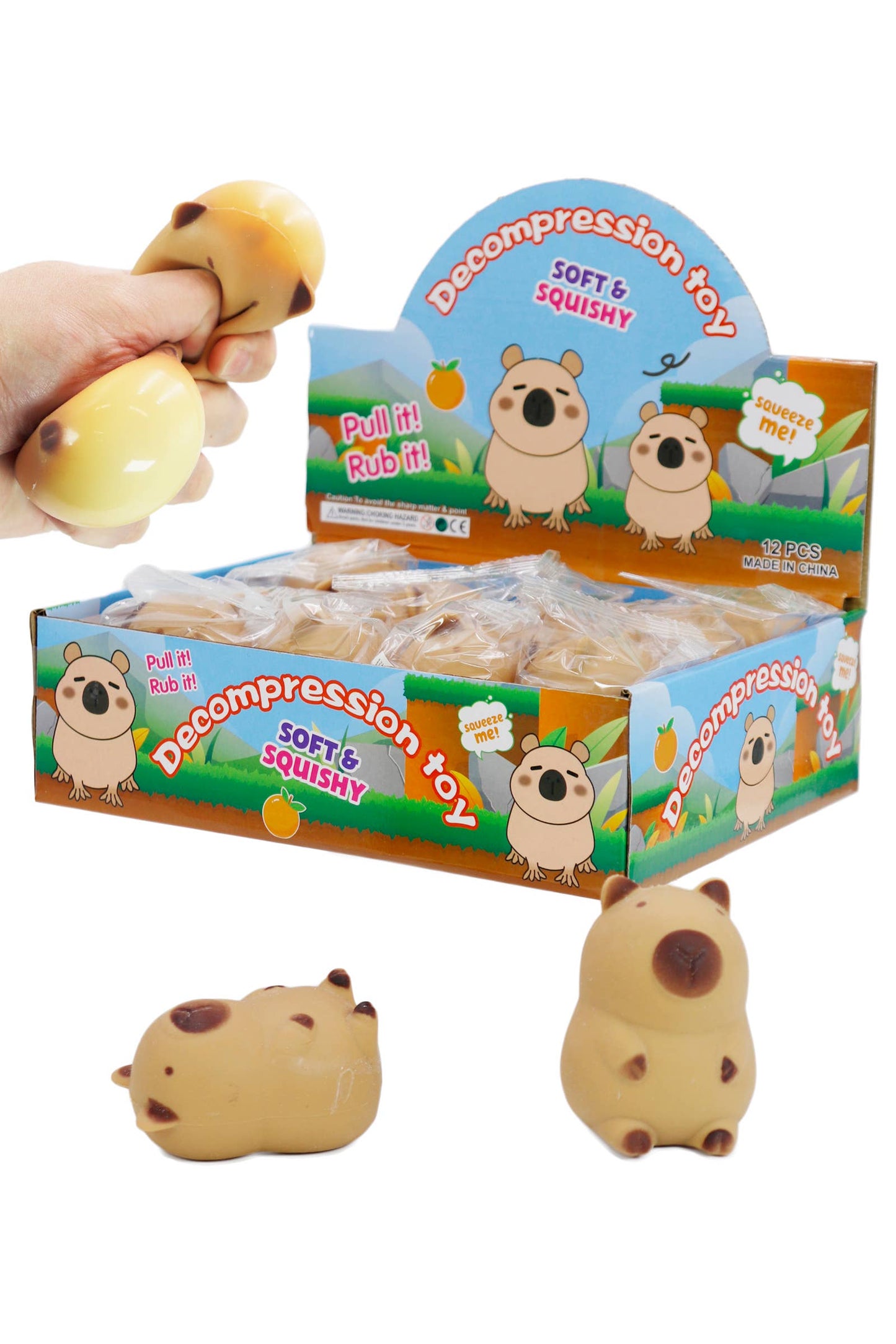 Chubby Capybara Fluffy Slime Filled TPR Squishy - OVERRATED