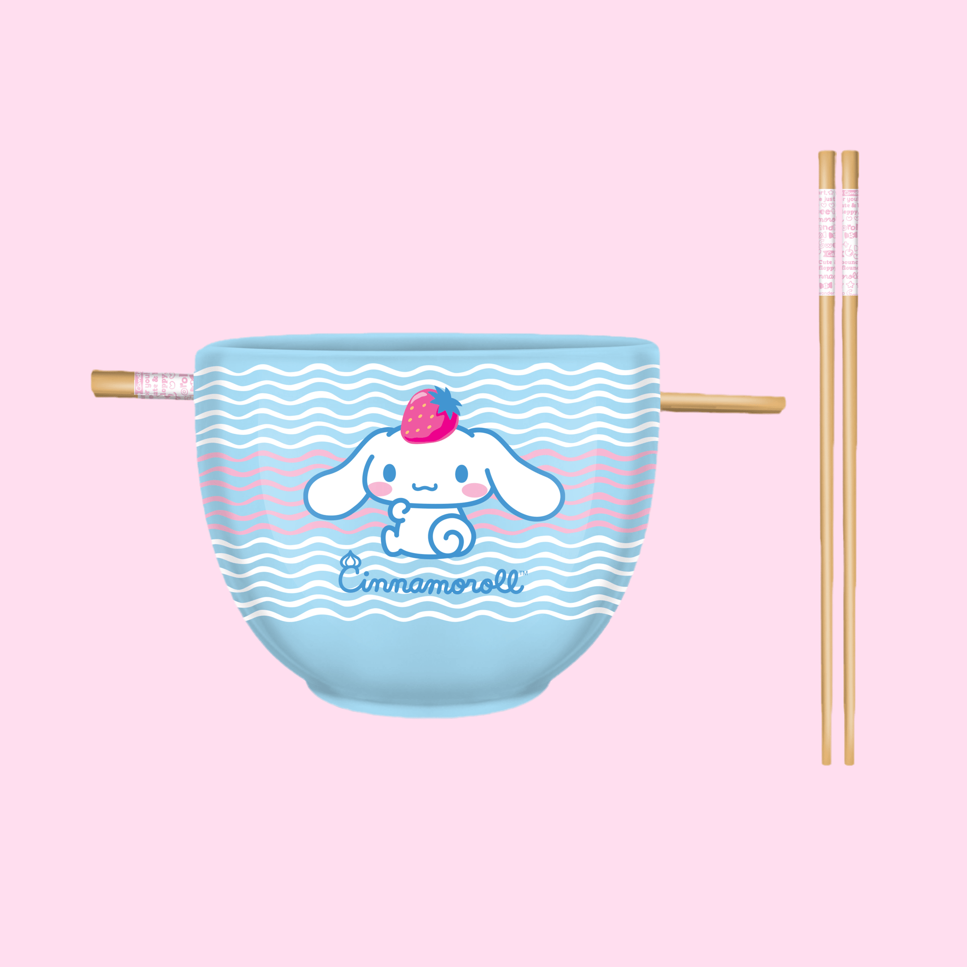 Cinnamoroll 20oz Ceramic Ramen Bowl with Chopsticks - OVERRATED
