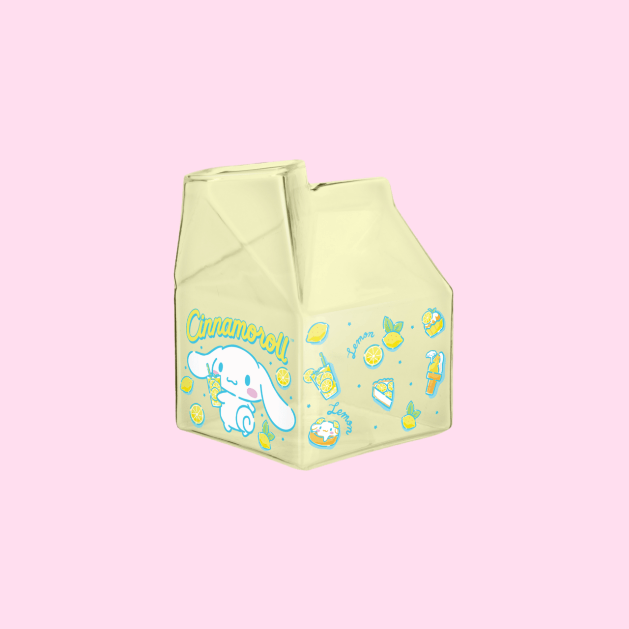 Cinnamoroll Drinking Lemonade 11.9oz Glass Milk Cup - Boxed - OVERRATED