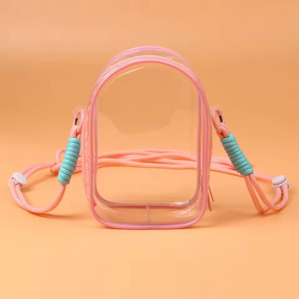 Clear Blind Box Figure Display Case with Keychain & Pom - Poms - OVERRATED