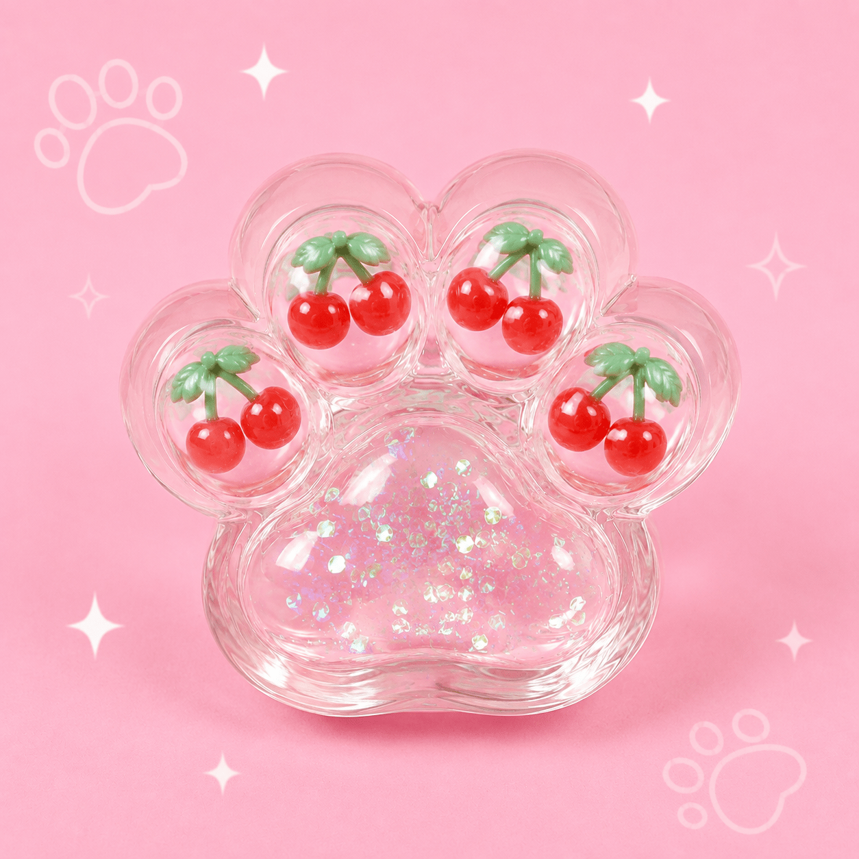 Clear Glitter Paw Squishy - OVERRATED