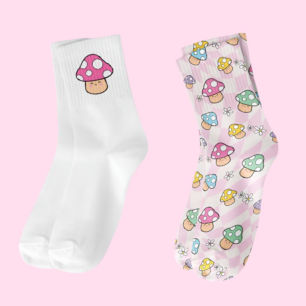 Crew Sock 2 Pack - Mushroom - OVERRATED