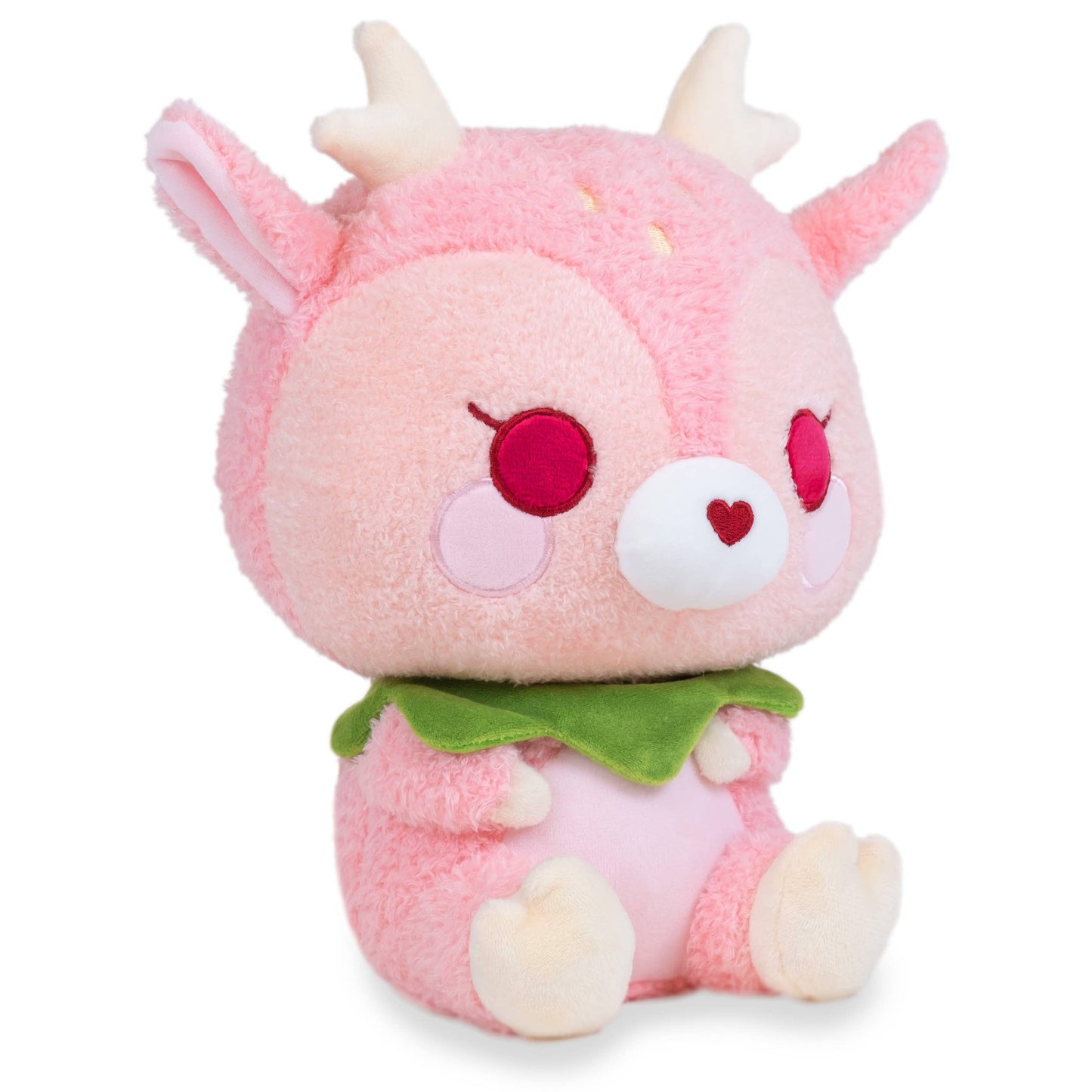 Cute Kawaii Soft Pink Dearie the Strawberry Dear Plush - OVERRATED