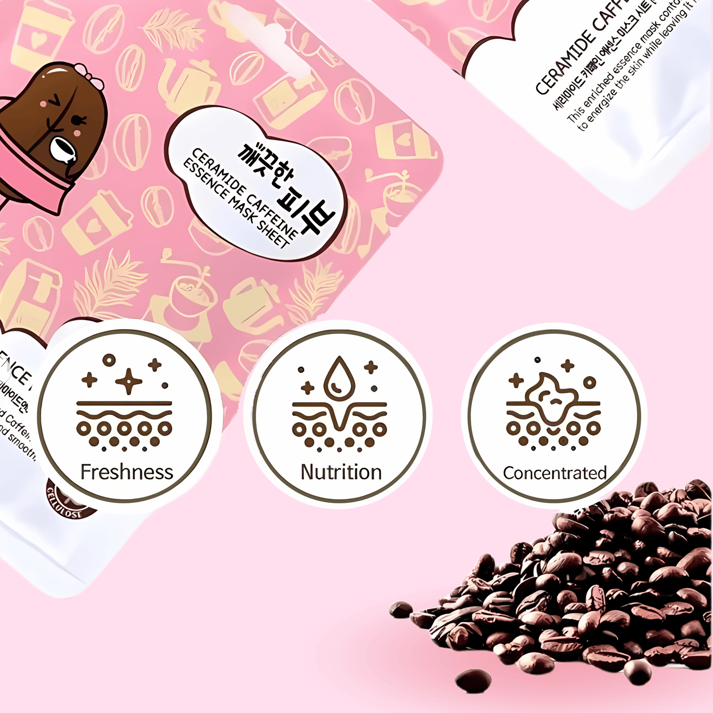 Esfolio Ceramide Caffeine Essence Mask Sheet - OVERRATED