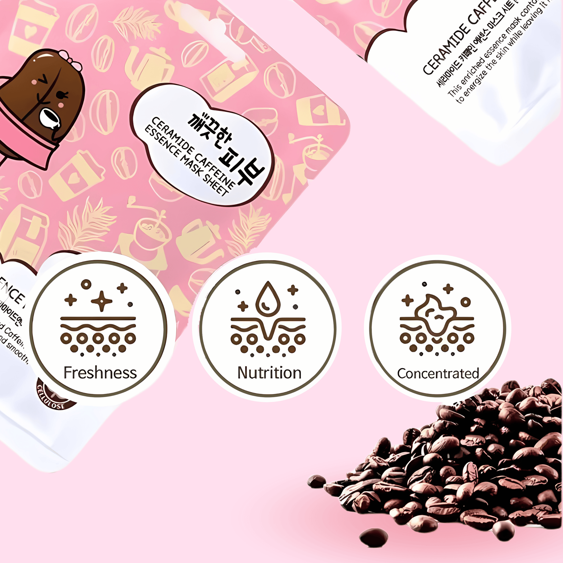 Esfolio Ceramide Caffeine Essence Mask Sheet - OVERRATED