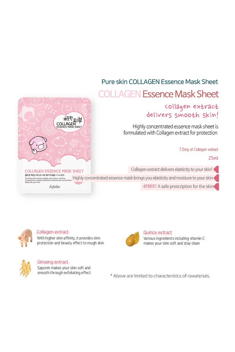 Esfolio Collagen Essence Sheet Mask - OVERRATED