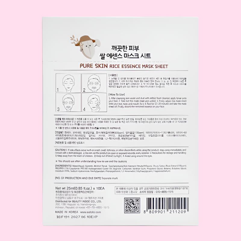 Esfolio Essence Mask Sheet Rice - OVERRATED