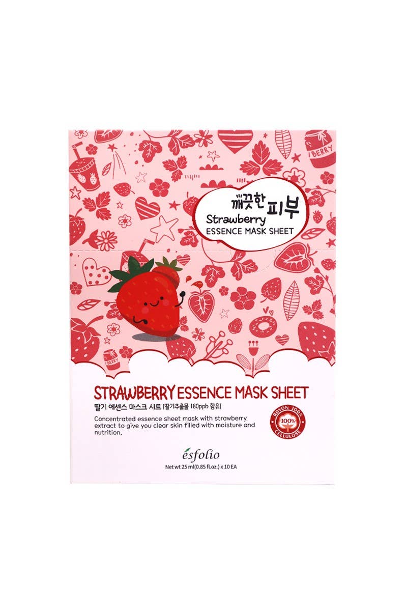 Esfolio Essence Mask Sheet Strawberry - OVERRATED
