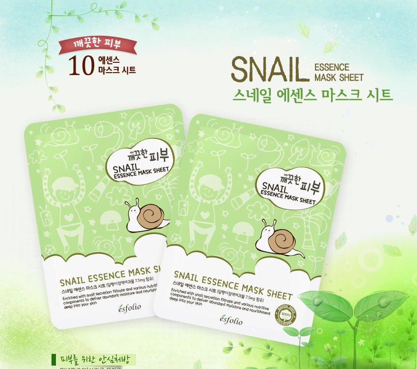 Esfolio Snail Essence Mask Sheet - OVERRATED