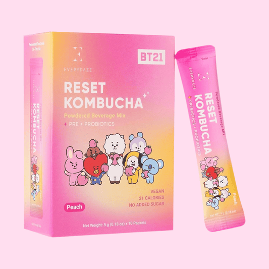 EVERYDAZE Reset Kombucha Stick - 10 Packs: BT21 Peach - OVERRATED