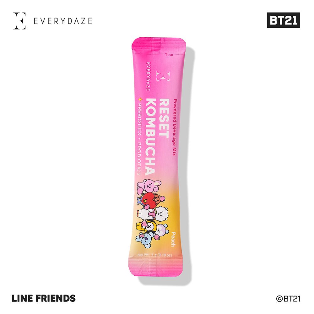 EVERYDAZE Reset Kombucha Stick - 10 Packs: BT21 Peach - OVERRATED