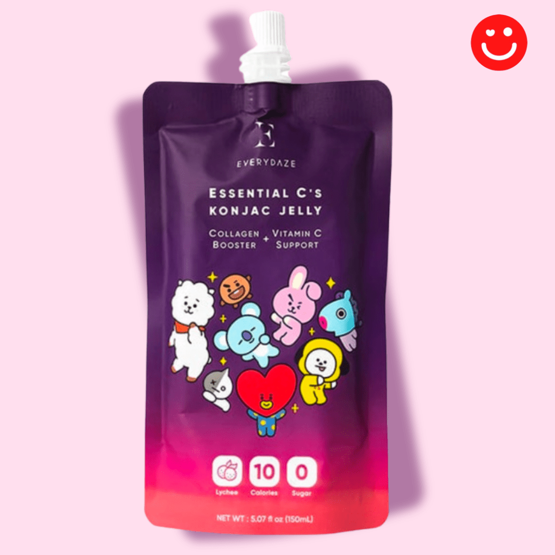 EVERYDAZE with BT21: Essential C’s Konjac Jelly – Lychee - OVERRATED