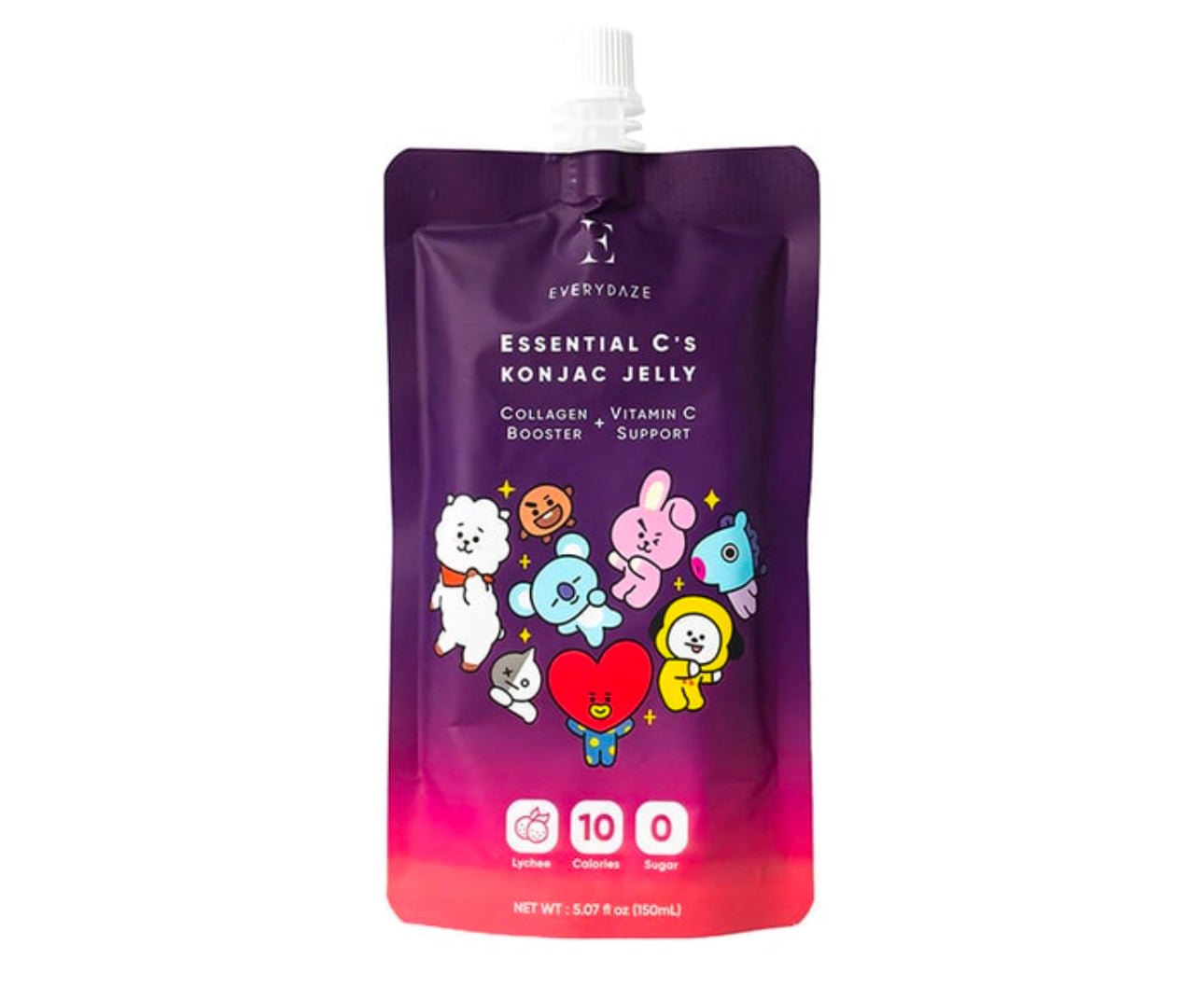EVERYDAZE with BT21: Essential C’s Konjac Jelly – Lychee - OVERRATED
