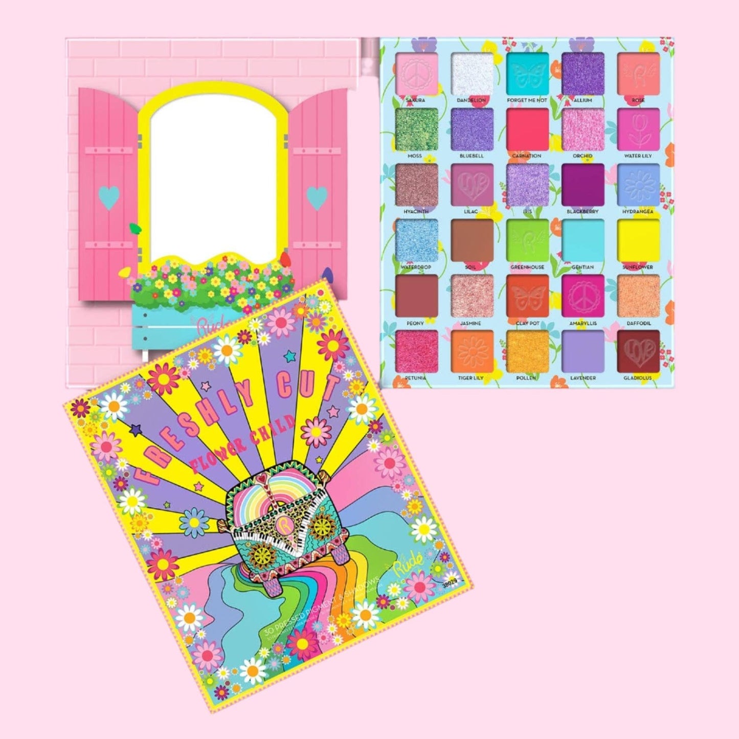 Flower Child 30 Pressed Pigment and Shadows Palette - Freshl - OVERRATED