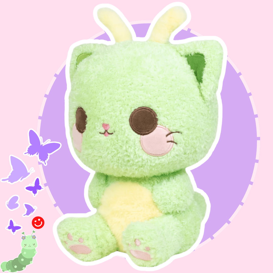 Flutter the Fuzzy Cat - tipillar Plushie - OVERRATED